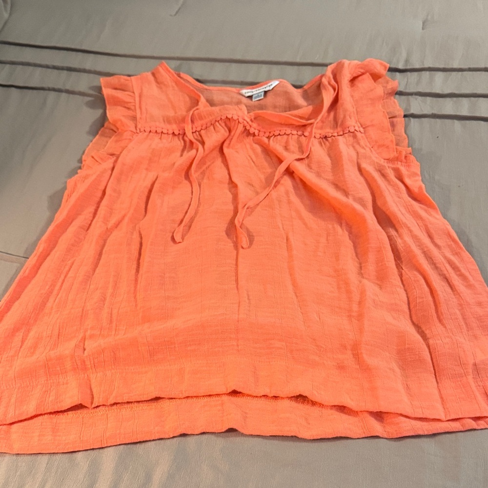 Counterparts Coral Sleeveless Blouse